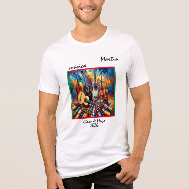 anpassadet "Musica" T Shirt (Framsida)