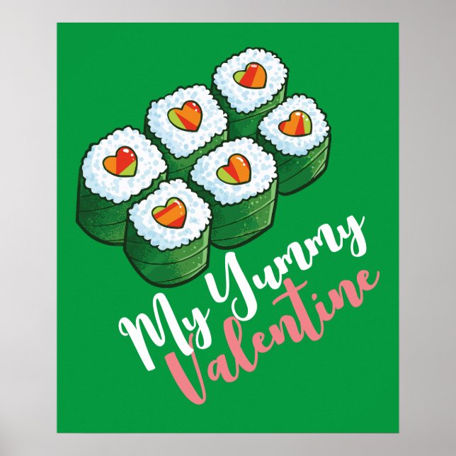 Anpassadet "My Yummy Valentine" Poster (Framsidan)