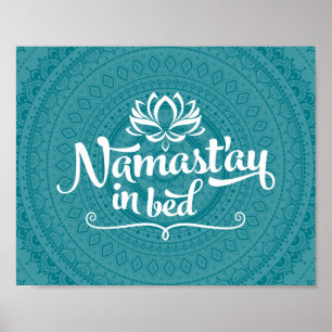 Anpassadet Namaste Mandala Funny Quote Poster
