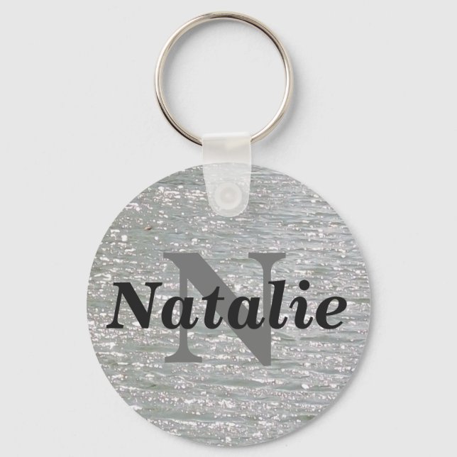 Anpassadet Natalie Keychain Nyckelring (Framsida)