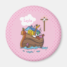 Anpassadet Noahs Ark Baby-baptism, Rosa för flicko