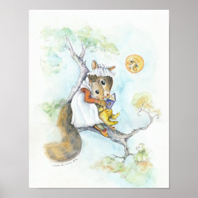 Anpassadet Nursery Art Poster: artikeltid Poster (Framsidan)