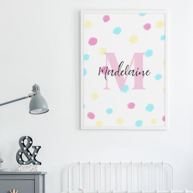 Anpassadet Nursery Girls' Room Poster (Skapare uppladdad)