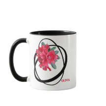 Anpassadet Olivia namn, den romantiska röda blommi