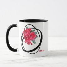 Anpassadet Olivia namn, den romantiska röda blommi