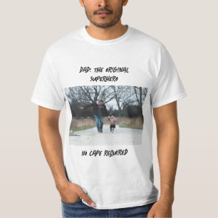 Anpassadet Original Superhjälte Fars dag T Shirt