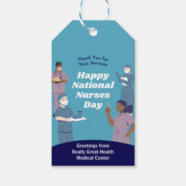 Anpassadet på sjuksköterskans nationaldag presentetikett (Framsidan)