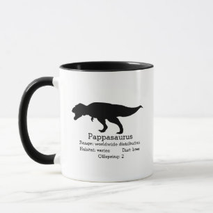 Anpassadet Pappasaurus Pappa Mugg