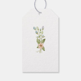 Anpassadet påsk Watercolor Rabbit Favor Tag Presentetikett