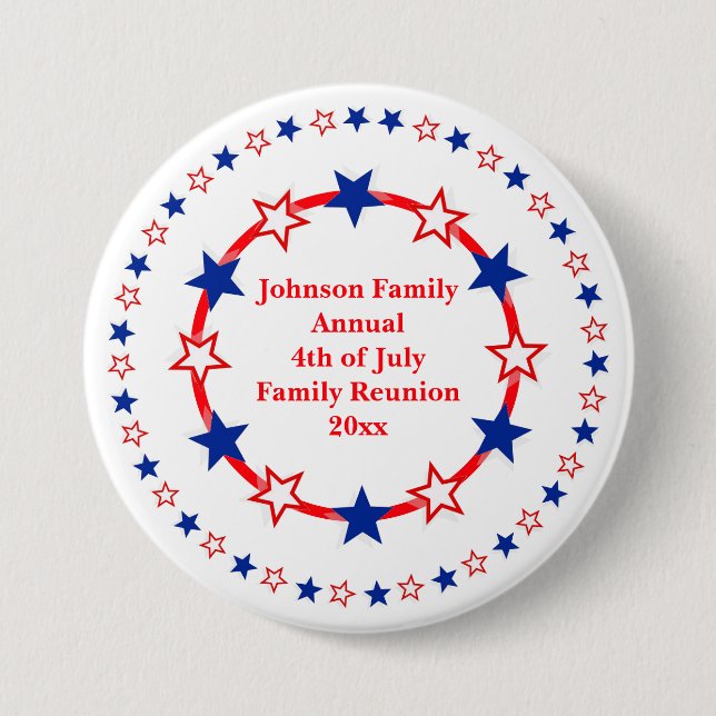Anpassadet Patriotic Party Essentials Knapp (Framsida)