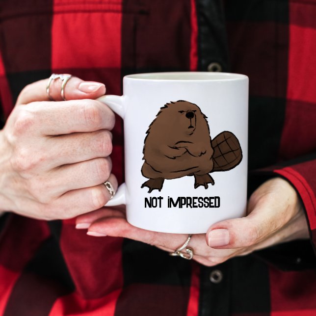 Anpassadet Påtryckt beaver är inte Kaffemugg (Skapare uppladdad)