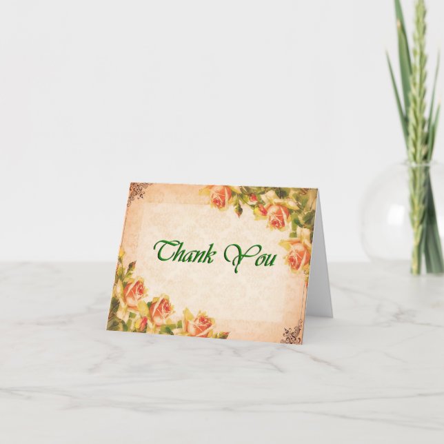 Anpassadet Peach Note Cards Kort (Framsida)