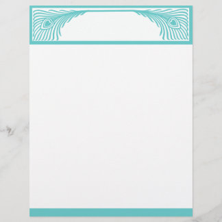 Anpassadet Peacock Feather Gräns