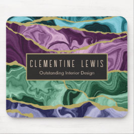 Anpassadet Peacock Watercolor Agate V2 Musmatta