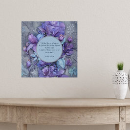 Anpassadet Periwinkle Garden Blessing Poster
