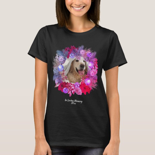 Anpassadet PET PHOTO MEMORIAL T Shirt (Framsida)
