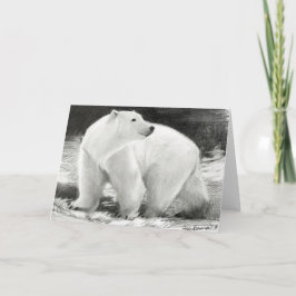 Anpassadet polar Bear Helgdag Helgkort