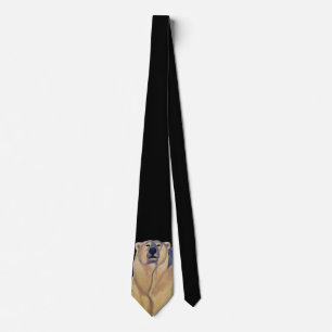 Anpassadet polar Bear Tie Bear Art Neckties