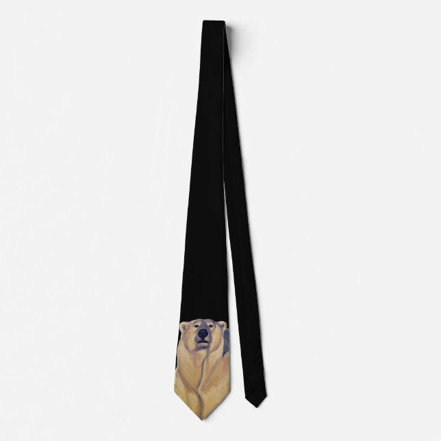 Anpassadet polar Bear Tie Bear Art Neckties (Framsida)