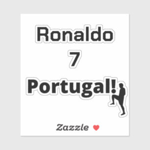 Anpassadet Portugisiska fotbollsspelare Klistermärken