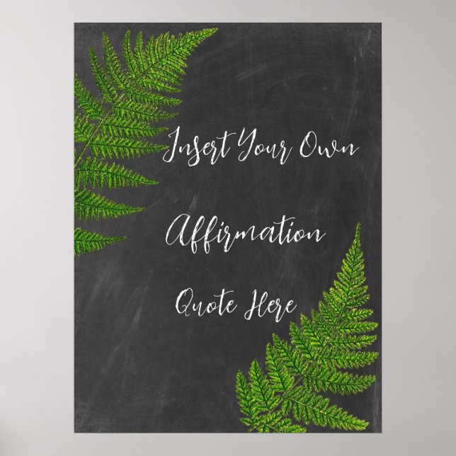 Anpassadet Poster Skapa din egen bekräftelse (Framsidan)