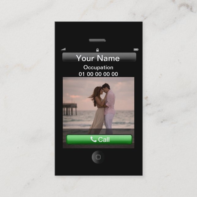 Anpassadet professionell iPhone Design Visitkort (Framsida)