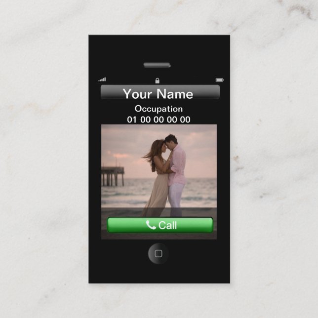 Anpassadet professionell iPhone Design Visitkort (Framsida)