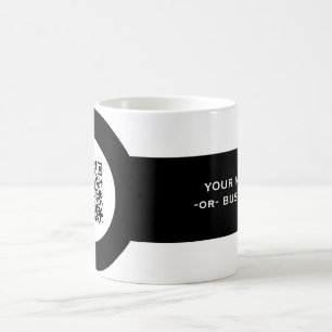 anpassadet QR kodifierar magstrip Kaffemugg