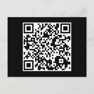 anpassadet QR kodifierar Vykort
