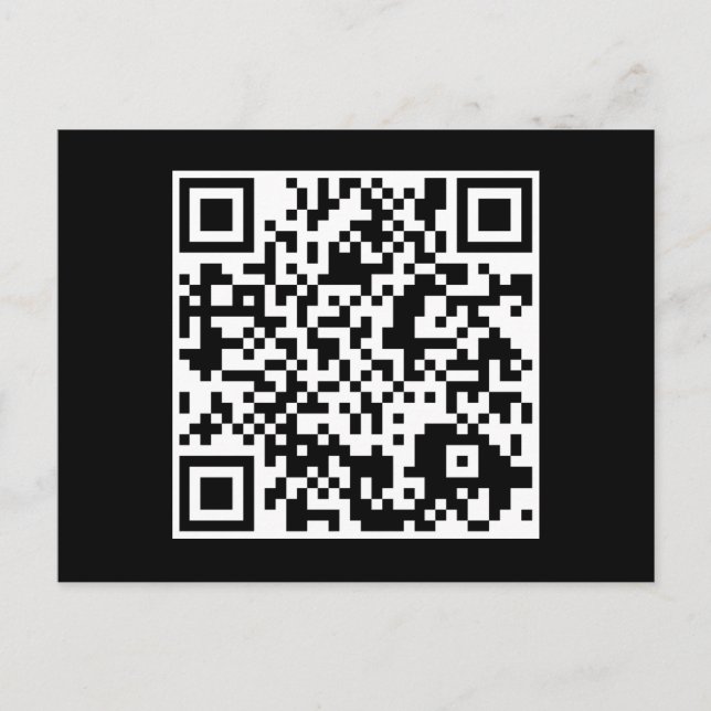 anpassadet QR kodifierar Vykort (Framsida)