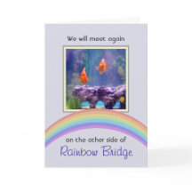 Anpassadet Rainbow Bridge Pet Memorial