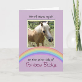 Anpassadet Rainbow Bridge Pet Memorial Kort