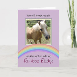 Anpassadet Rainbow Bridge Pet Memorial Kort