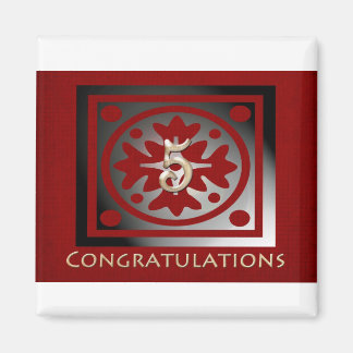 Anpassadet Red Magnet ger på årsdag för anställda