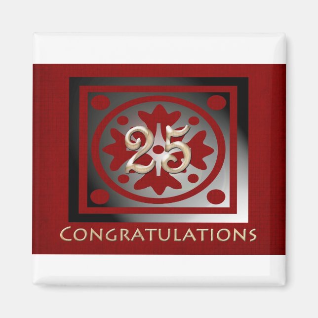 Anpassadet Red Magnet ger  på årsdag för anställda (Framsidan)