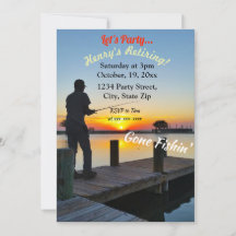 Anpassadet Retiring Borta Fishin's Wood Plank
