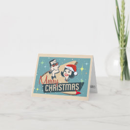 Anpassadet Retro par God jul Helgdag Helgkort