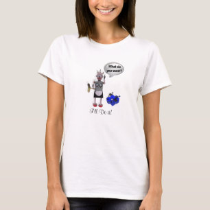 Anpassadet Robot Service Tee Shirt