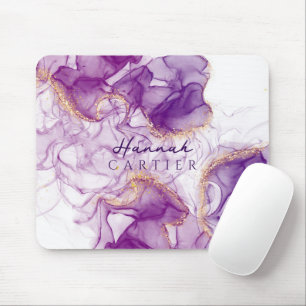 Anpassadet royal Amethyst GoldGlitter Watercolor Musmatta