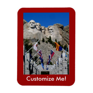 Anpassadet Rushmore Photo Souvenir Magnet