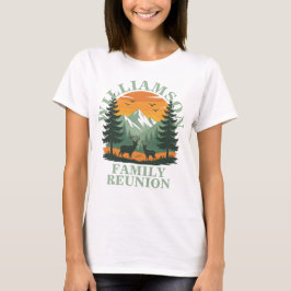 Anpassadet Rustic Wilderness Family Reunion T Shirt