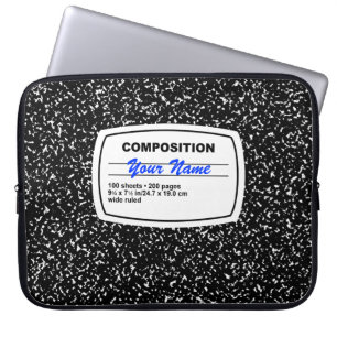Anpassadet Sammansättning av anteckningsbok Laptop Sleeve