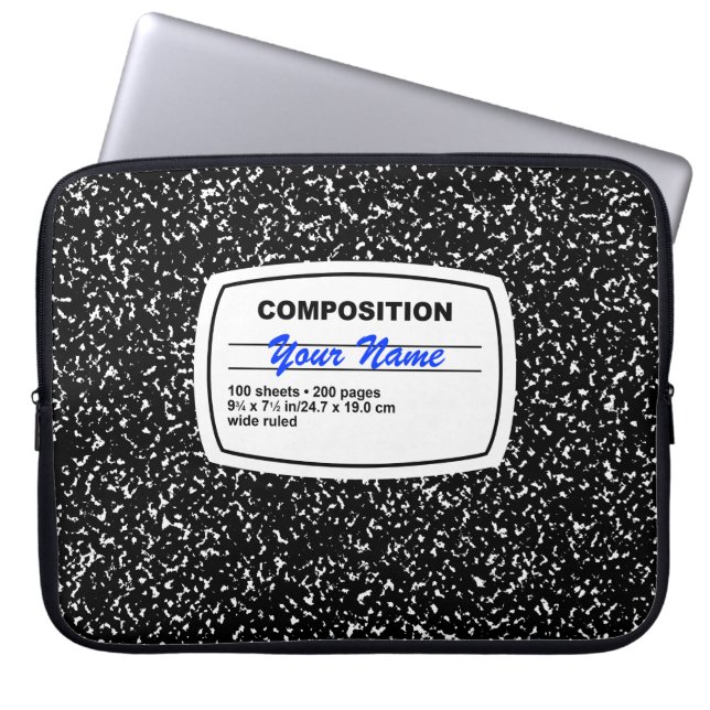 Anpassadet Sammansättning av anteckningsbok Laptop Sleeve (Framsidan)