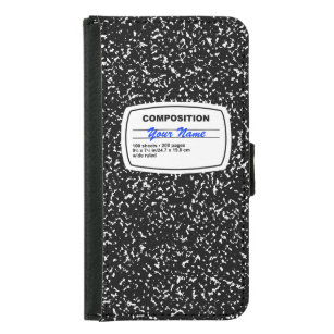 Anpassadet Sammansättning av anteckningsbok Samsung Galaxy S5 Plånboksfodral