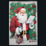 Anpassadet Santa Calander för julklapp Kalender<br><div class="desc">Skapa anpassningsbar Calendar med en samling av tiffany-inspirerad Santa bilder tillsammans med enkelt redigerande verktyg. Du får en helt designad, unik kalender inom kort. Anpassa och anpassa med kostnadsfri kalendertillverkare här, plocka om året och justera bilder lägg till din text/år (valfritt)! Du får en egen unik kalender för det anpassade...</div>