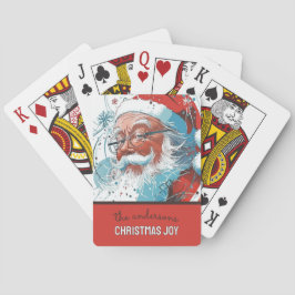 Anpassadet Santa Illustration Casinokort
