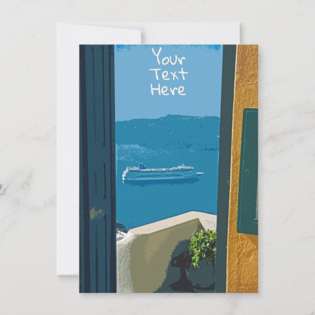 Anpassadet Santorini, Greklands frakt för kryssnin (Framsida)