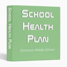 Anpassadet School Health Plan Binder