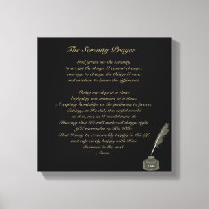 Anpassadet Serenity Prayer Kanvastryck