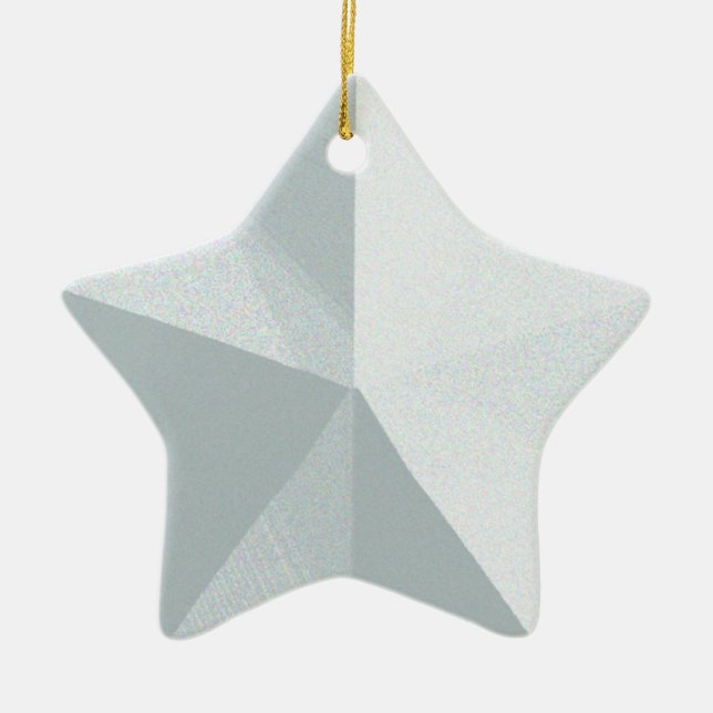 Anpassadet Silver Star jul Ornament (Framsidan)